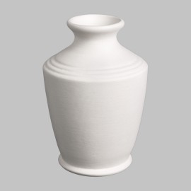 Stoneware Ringed Bud Vase